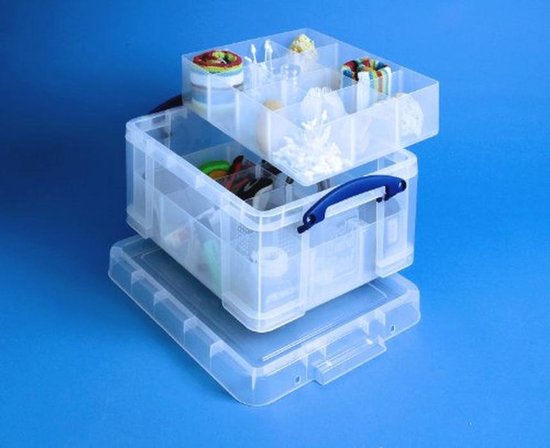 BranQ Home Essential Universele Opbergdozen Met Deksel VELUR, Set Van 3 Maat 16 L Bpa Vrije Kunststof Pp Transparant 2113686991