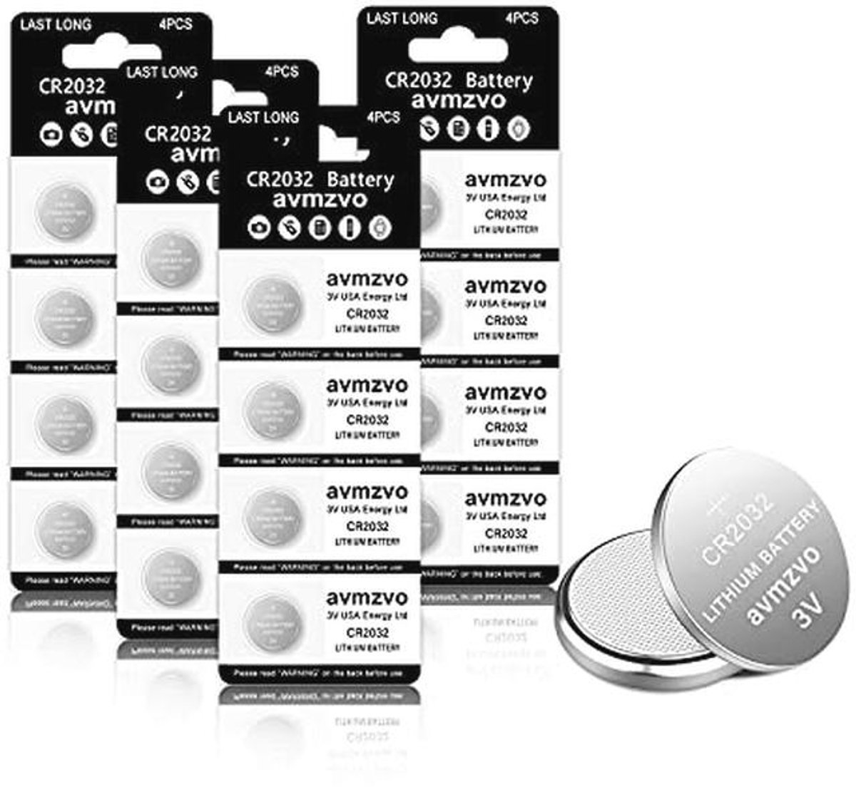 Knoopcel 2032 lithium batterij 3V 16 stuks