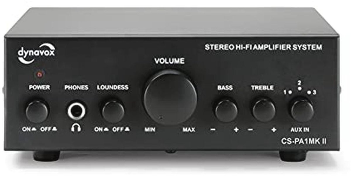 Mini Stereo Versterker met Geluidsregeling voor Bas en Hoge Tonen