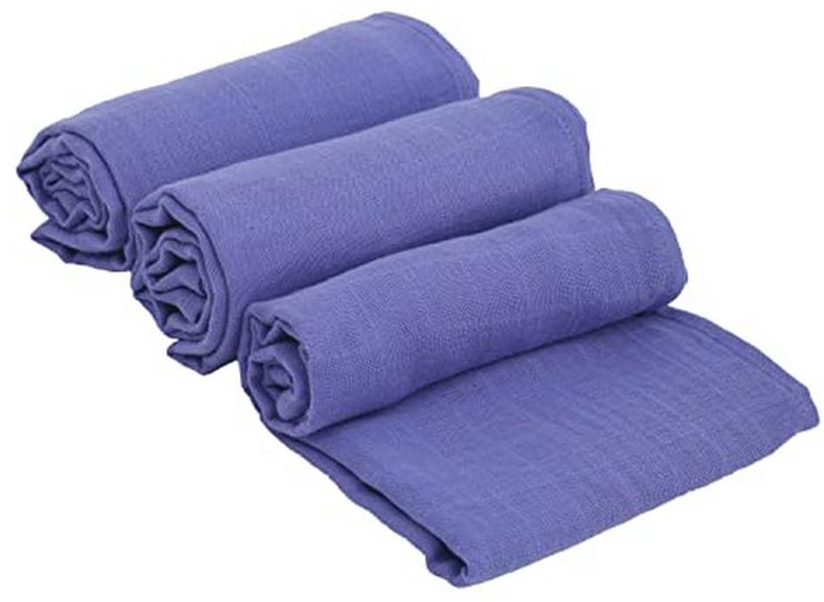 Set van 3 Mousseline Doeken 70 x 70 cm - Zacht en Veelzijdig voor Baby