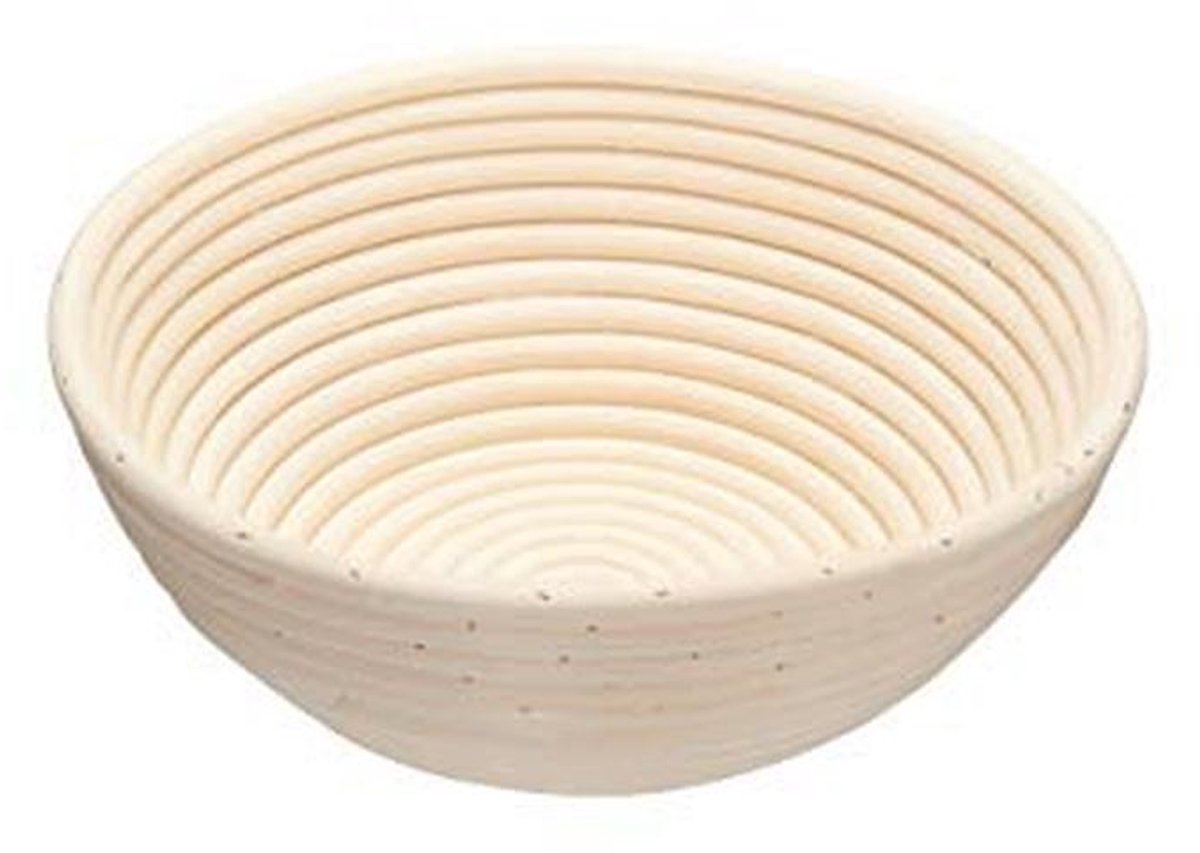 Ronde Rijsmand van Rotan 22 cm Ideaal voor Brood Bakken