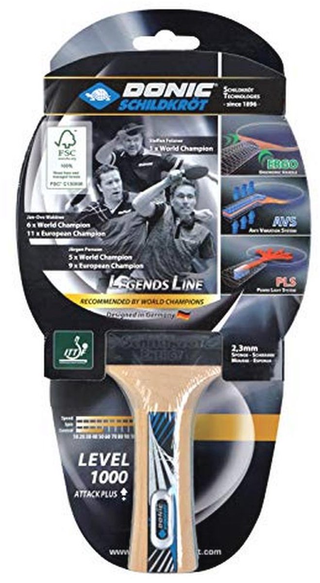 Tafeltennisbatje met Ergo-handgreep, 2,3 mm spons en FSC-hout - Ideaal voor aanvallend spel