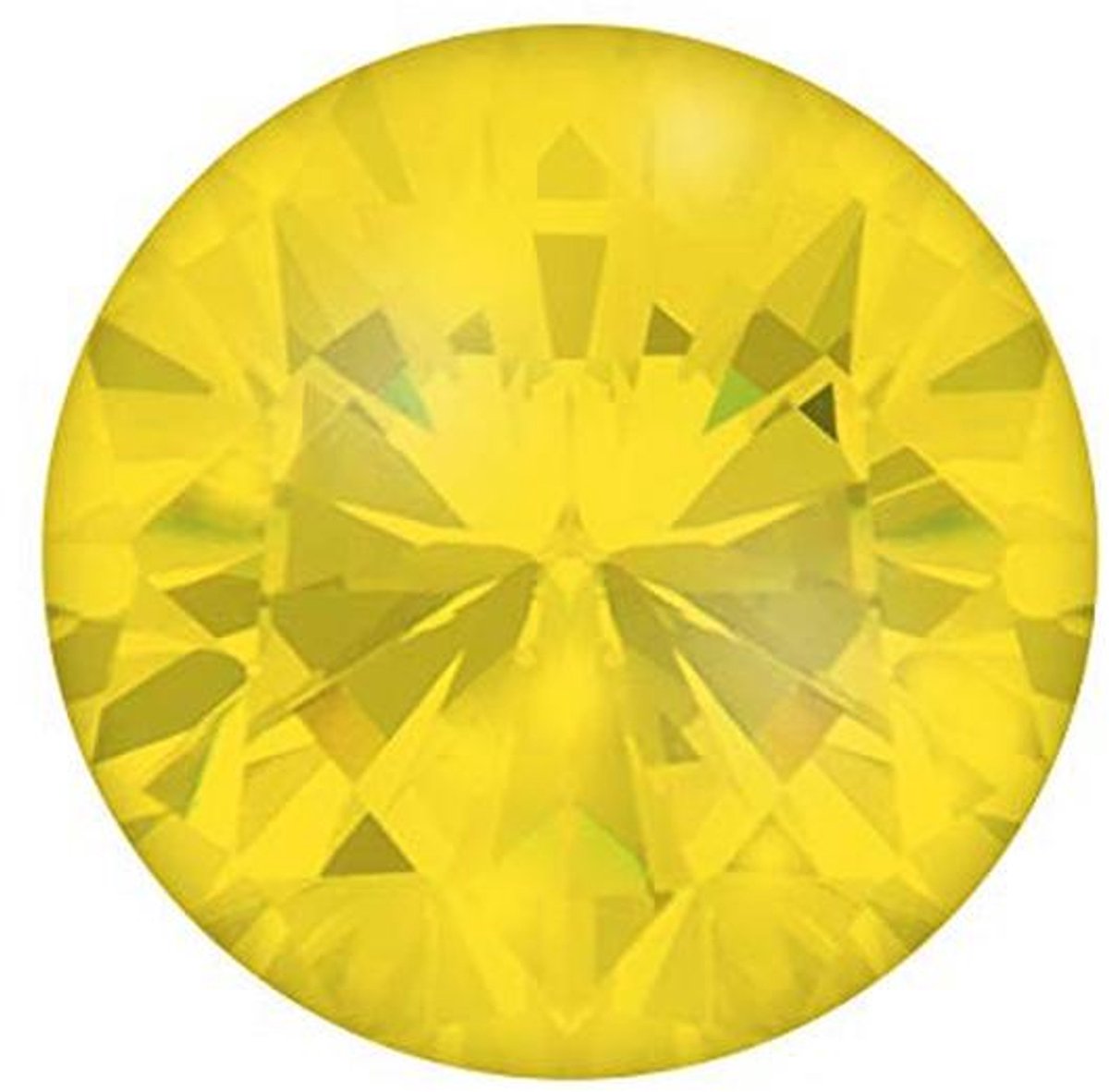 Mini Coin Zirkonia Geel voor Armbanden, Oorbellen, Hangers en Ringen
