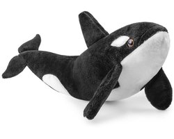 Realistische pluche orka - 48 cm zacht oceaanzeewonder voor kinderen