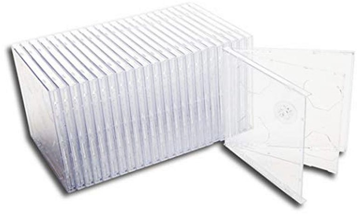 Lege Doos voor Twee CD's - Glashelder, Smal Ontwerp