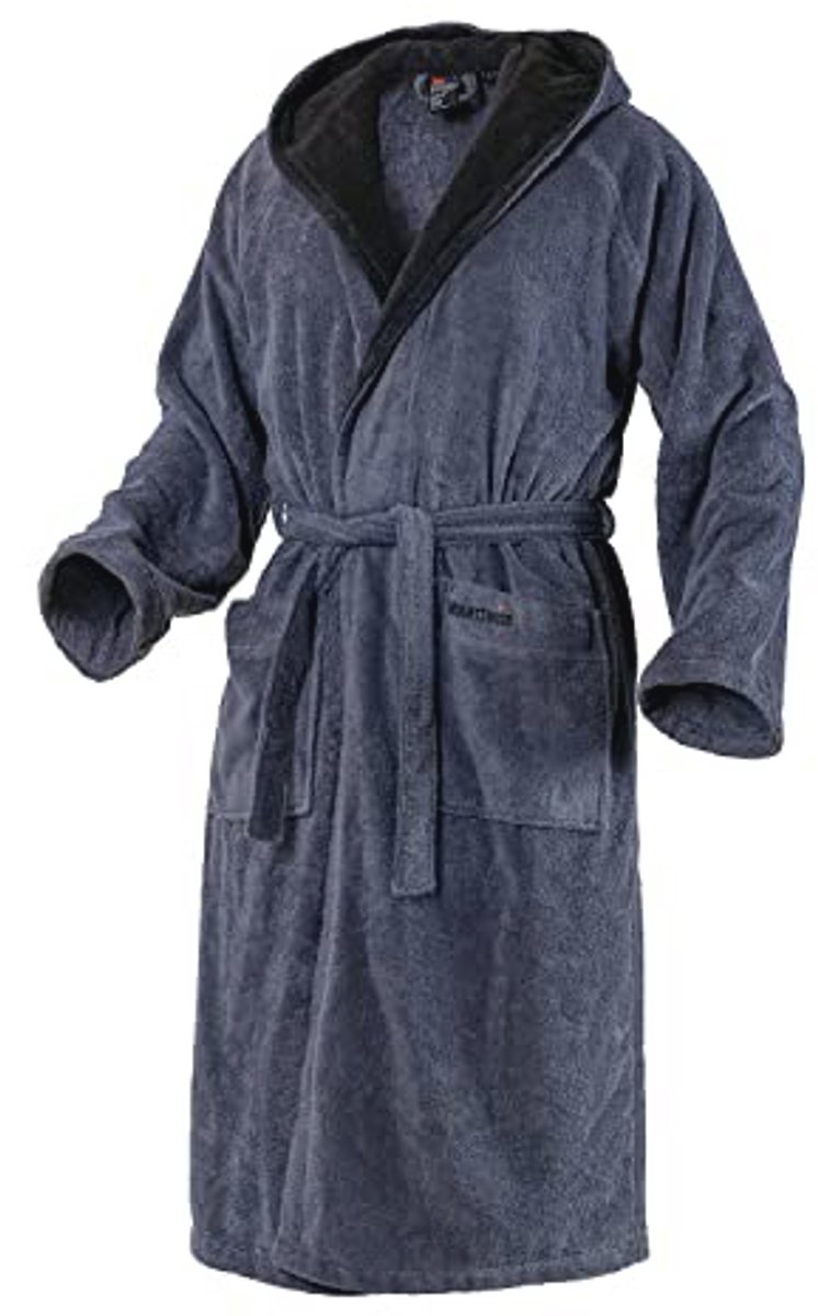 Pluizige Badjas met Capuchon voor Dames en Heren van Fijn Katoen - Kimono Style, Verkrijgbaar in Kleuren en Maten S - 8XL, Öko-Tex Standard 100