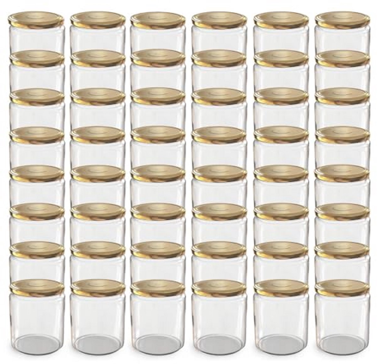 48 x 405 ml Inmaakpotten met TO 82 Schroefdeksel - Perfect voor Jam en Bewaren