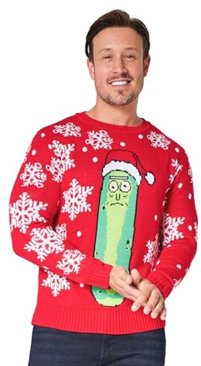 Grappige kersttrui voor heren - warme en gezellige trui - maten M-2XL - cadeau-ideeën voor hem