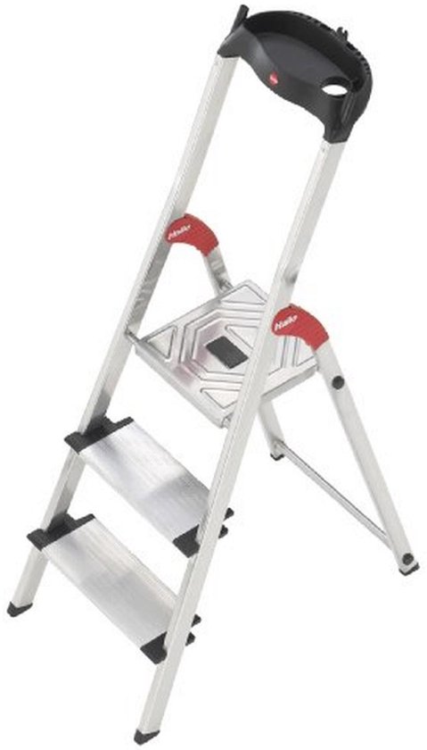 Mephisto Trapladder, vouwladder, huishoudladder, plat van aluminium