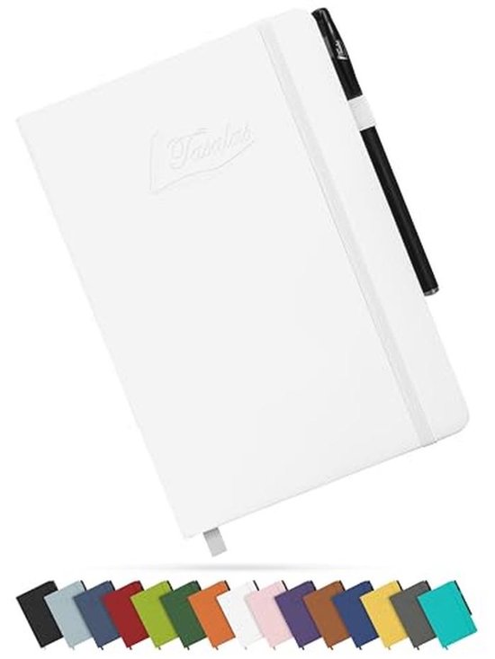 Mlife A5 Wirebound Notitieboek, 100GSM Dik Papier, 200 Pagina's, PU Hardcover Notitieboek, Binnenzak, Elastische Band, Kantoor, School, Thuis en Zakelijk Schrijfnotitieboek(Groen