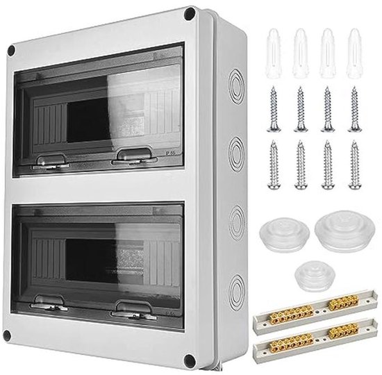 Zekeringkast Opbouw 24 Modules IP65 voor Vochtige Ruimtes | bol