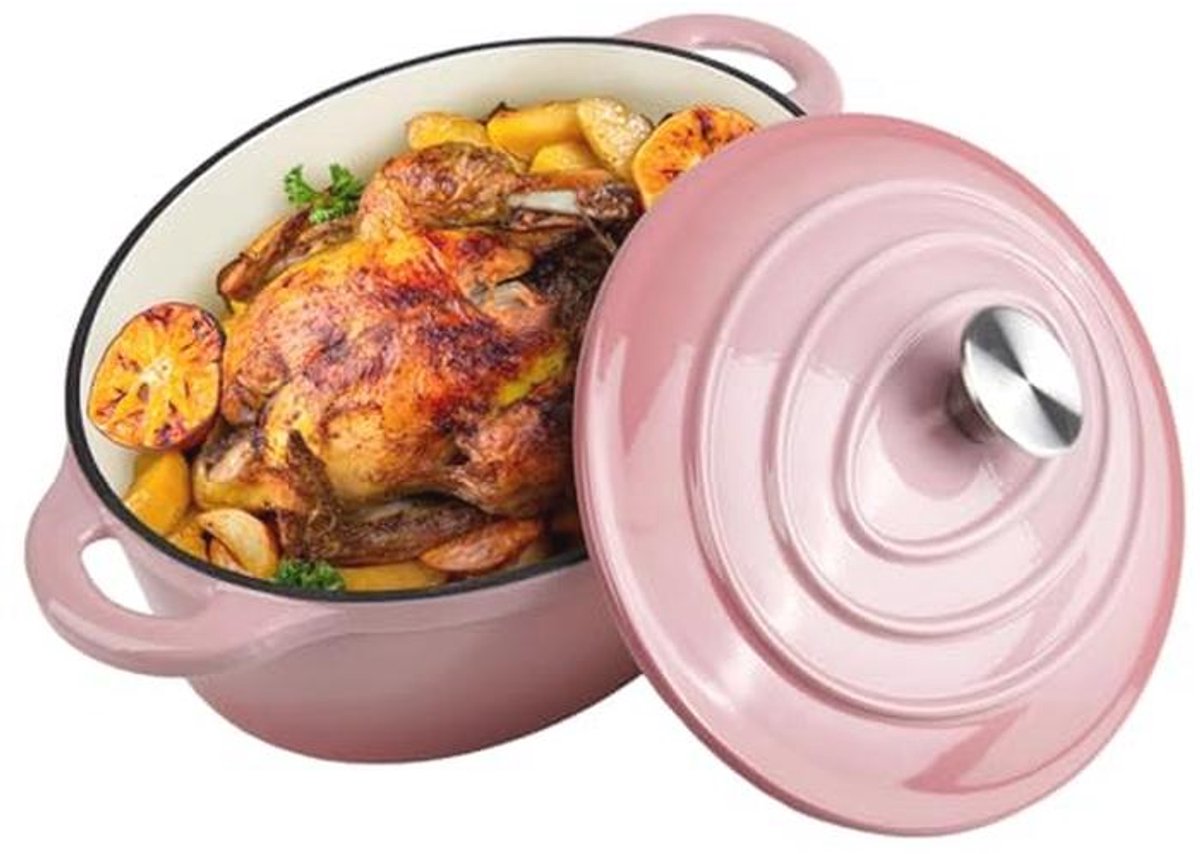 Ovale gietijzeren braadpan 5,5 liter - Ovenbestendig & Vaatwasmachinebestendig