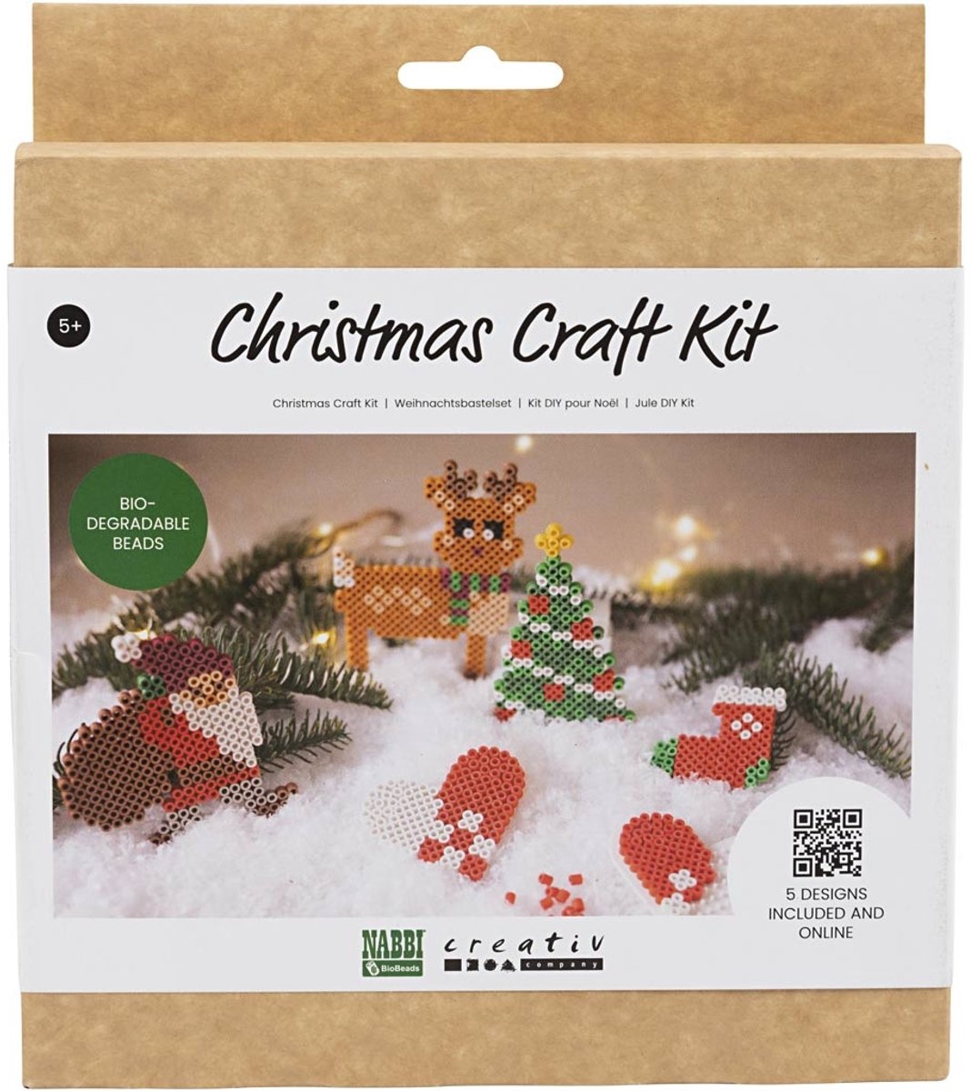 Nabbi Nabbi BioBeads Creatieve Strijkkralen Set Kerst Kerstman