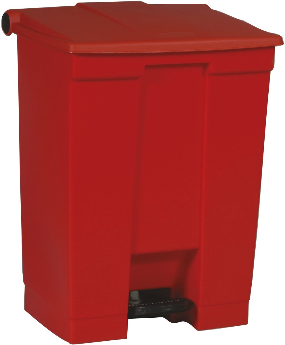 Rubbermaid Step On Container - 68 l - Rood