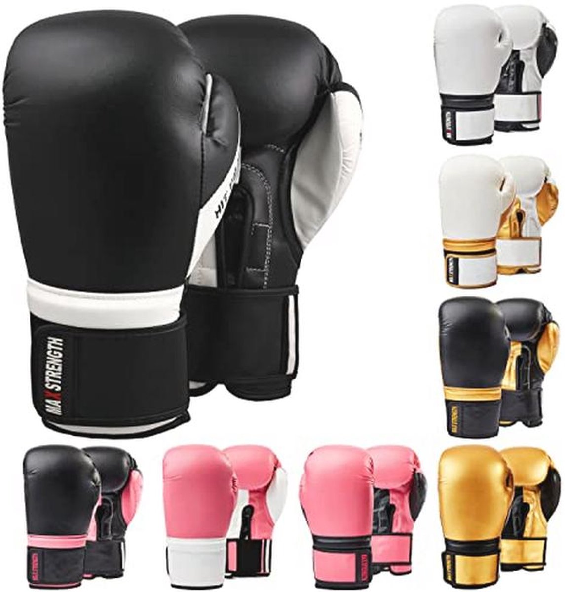 Bokshandschoenen voor Kickboksen, MMA en Muay Thai - Ideaal voor Sparring, Extra Gewatteerde Bescherming - Verkrijgbaar in Diverse Maten