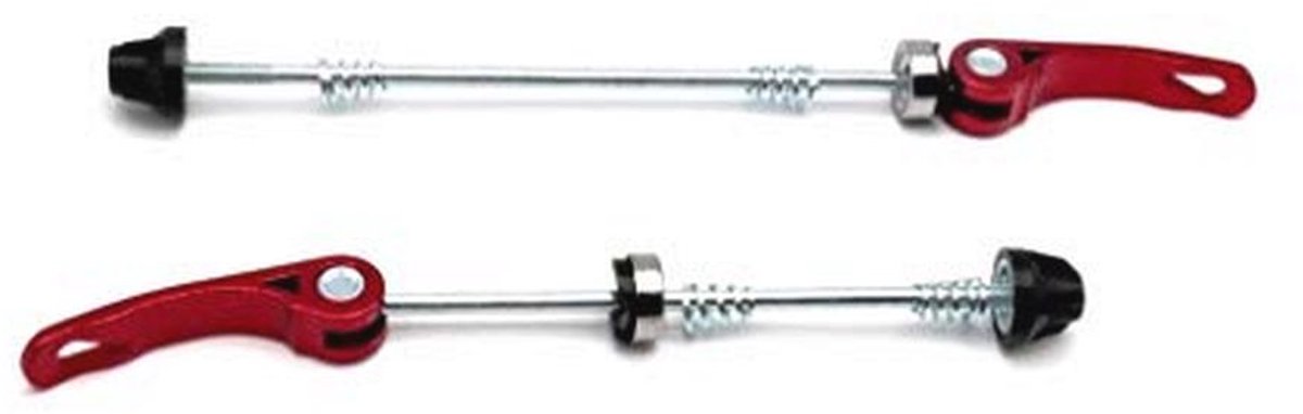 Zwarte Fiets Snelspanner Set voor Voor- en Achterwielen