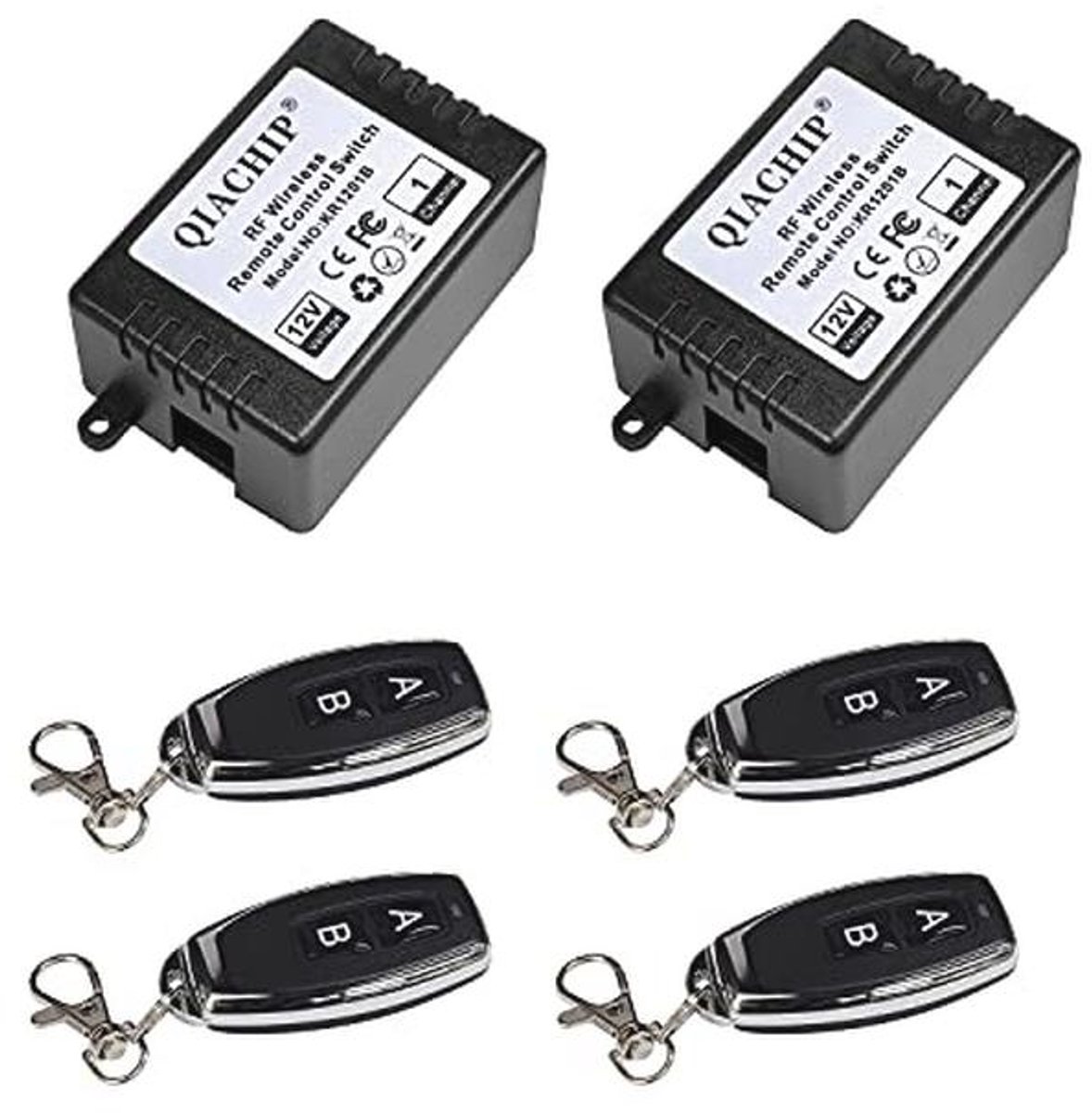 Draadloze 12V Afstandsbediening met 1-Kanaals Momentary Switch voor Garagedeur