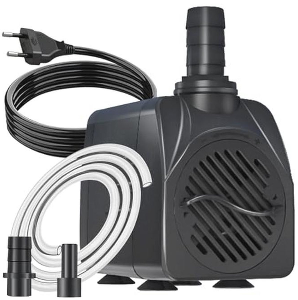 Ultra Stille Vijverpomp 600 l/u met 1,8 m Kabel voor Fonteinen en Hydrocultuursystemen