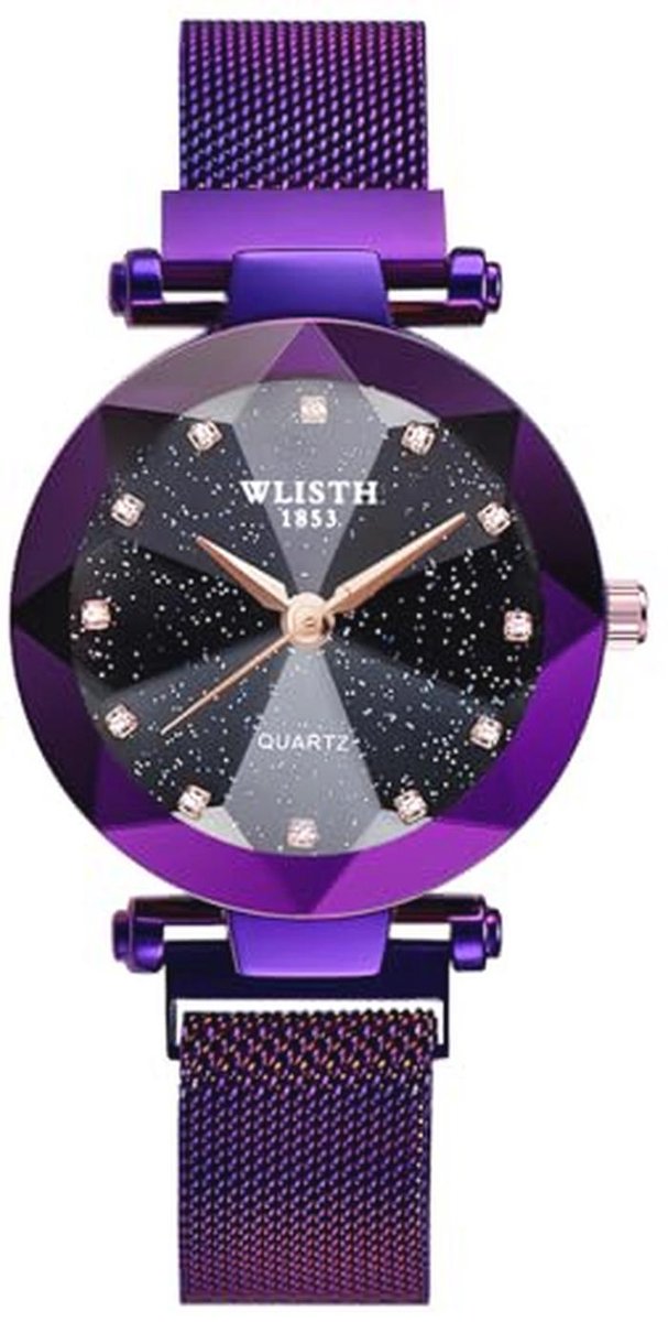 Dames Horloge Roze Goud met Magnetische Mesh Band en Waterdicht