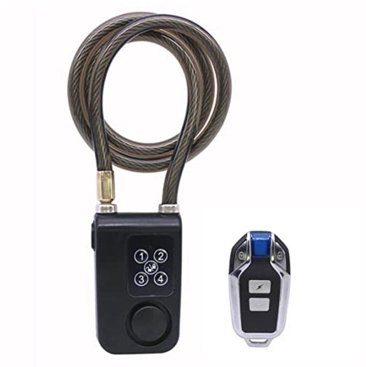 Fietsslot met Afstandsbediening en Anti-Diefstal Alarm - Waterdicht en Geschikt voor Fiets, Motorfiets, Deur en Meer