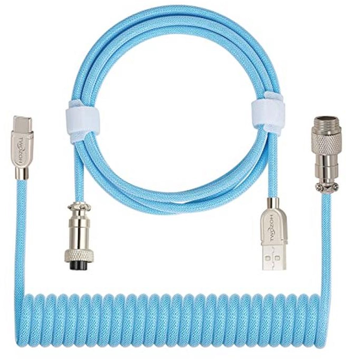 USB C Gaming Toetsenbord Kabel Met Opgerolde Vorm en Mechanische Functies