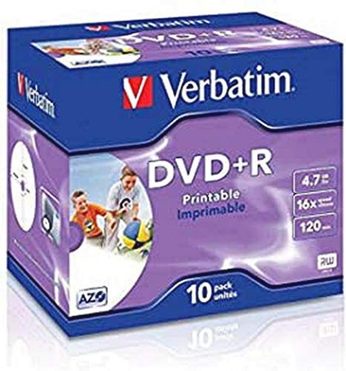 DVD + R 4,7 GB - 16x brandsnelheid, lange levensduur en krasbescherming - 10-pack