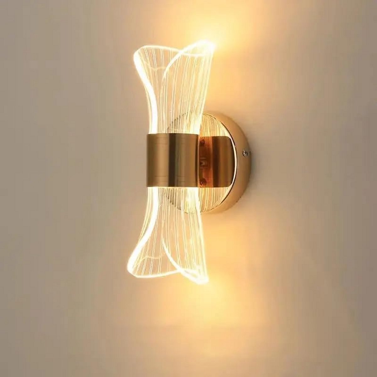 Moderne Wandlamp met 3 Lichtkleuren voor Binnen - Dimbare LED Wandverlichting