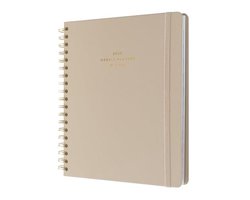 Kokonote Academic Diary 2025-2026 Week To View - Misty Gray | Academic Planner 2025-2026 With Stickers & Tabs, Student Essentials For University, Back To School Stationery