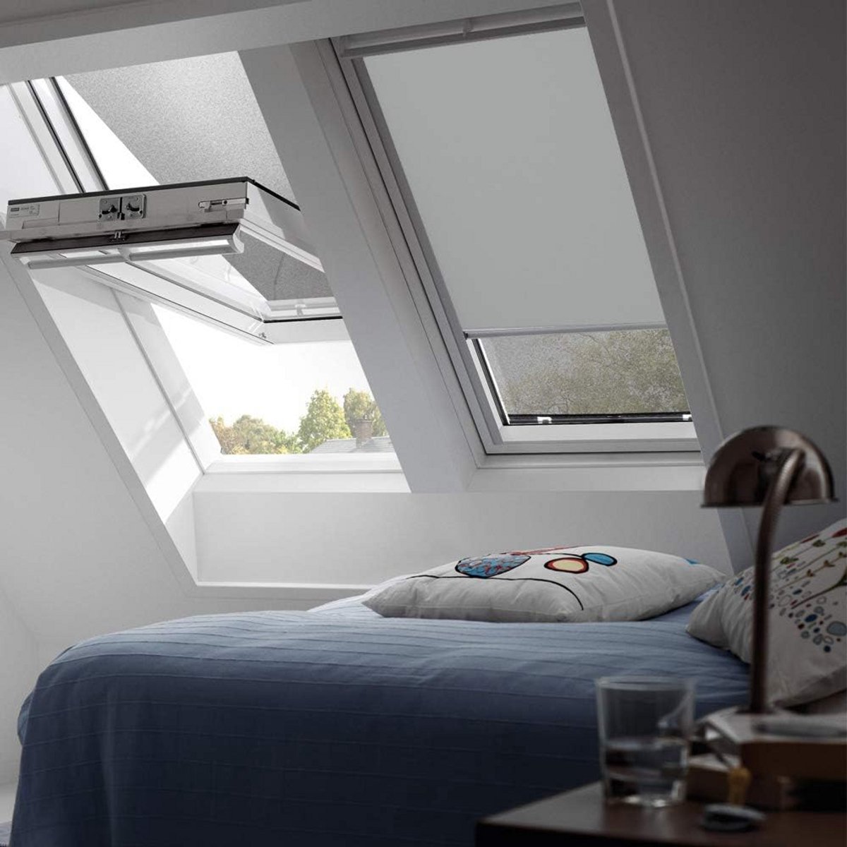 VELUX Verduisteringsgordijn DKL S08 0705S - Manual Grey - GGL, GHL, GPL, GTL, GGU, GHU, GPU, GTU