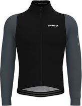 BIORACER Tempest Light - Wielervest Winter/Tussenseizoen - Heren - Zwart-Antraciet - Winddicht & Lichte Thermische Stof - Maat XXL
