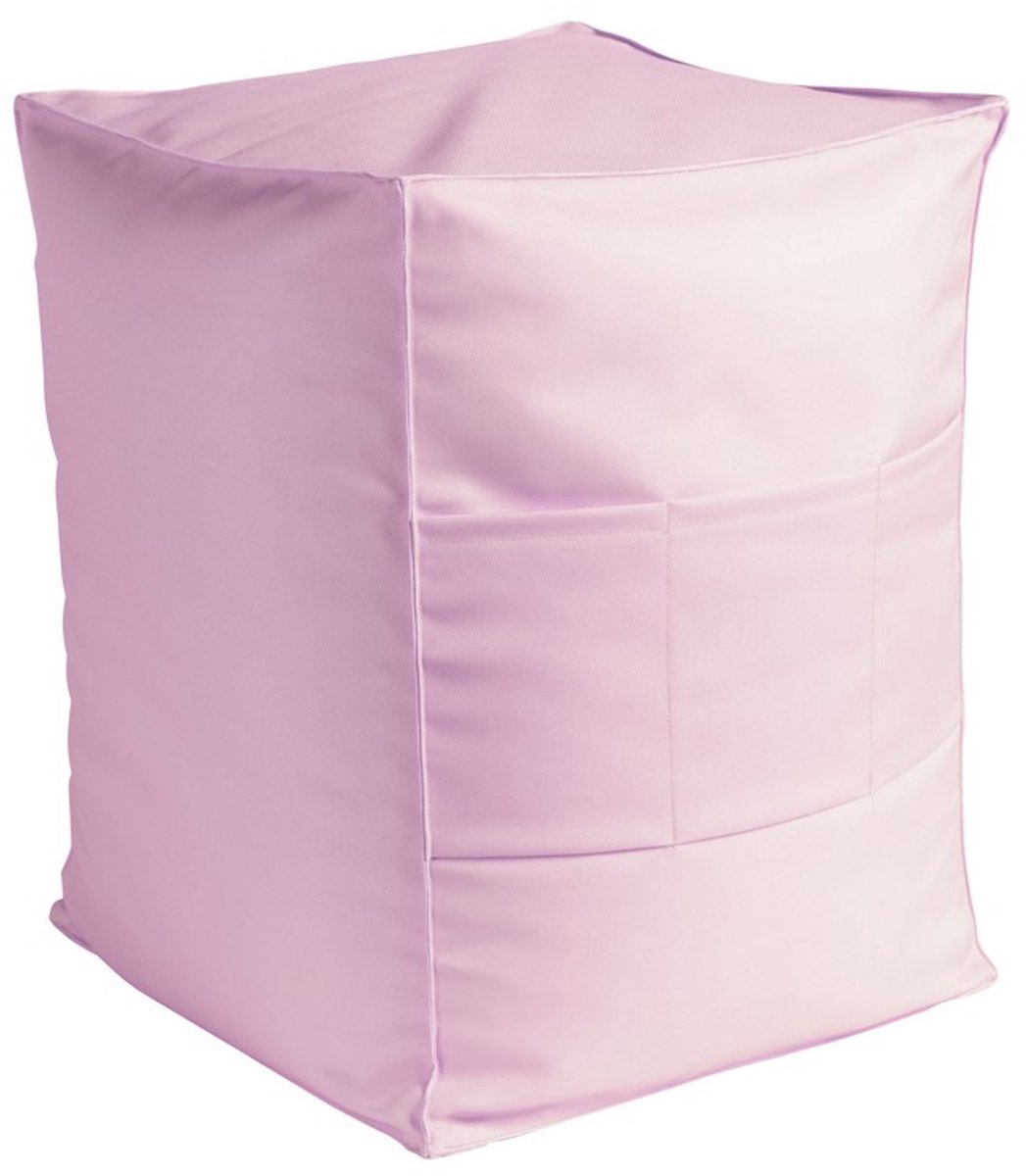 St. Tropez Outdoor Poef roze 40x40x50cm