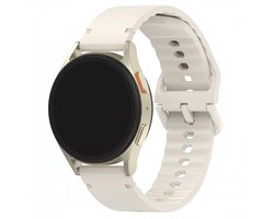 Siliconen bandje - geschikt voor Garmin Vivoactive 4 / Venu 3 / Venu 2 / Forerunner 255 / Forerunner 265 / 570 (47mm) en Polar Vantage M / M2 / V3 / Grit X (Pro) - starlight