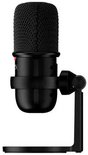 Zwarte USB-microfoon met gaasfront en verstelbare standaard.