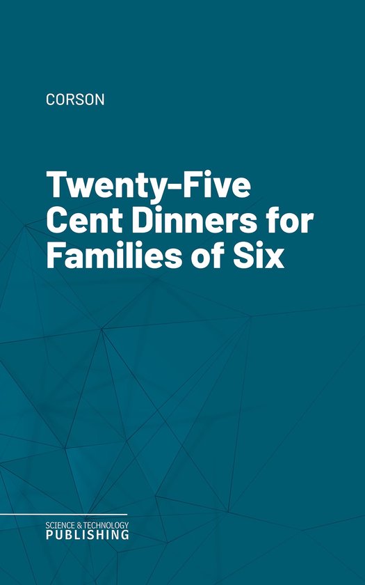 Twenty-Five Cent Dinners for Families of Six - cover