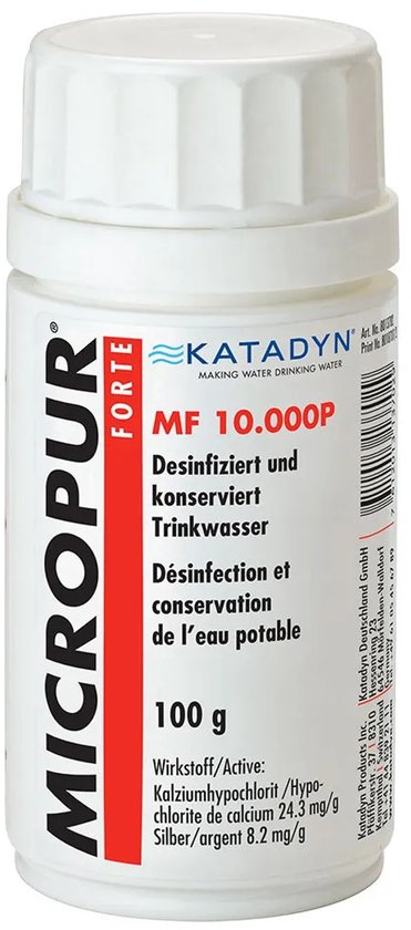 Katadyn Micropur Forte Mf 10000p Zuiveringspoeder 100g Transparant