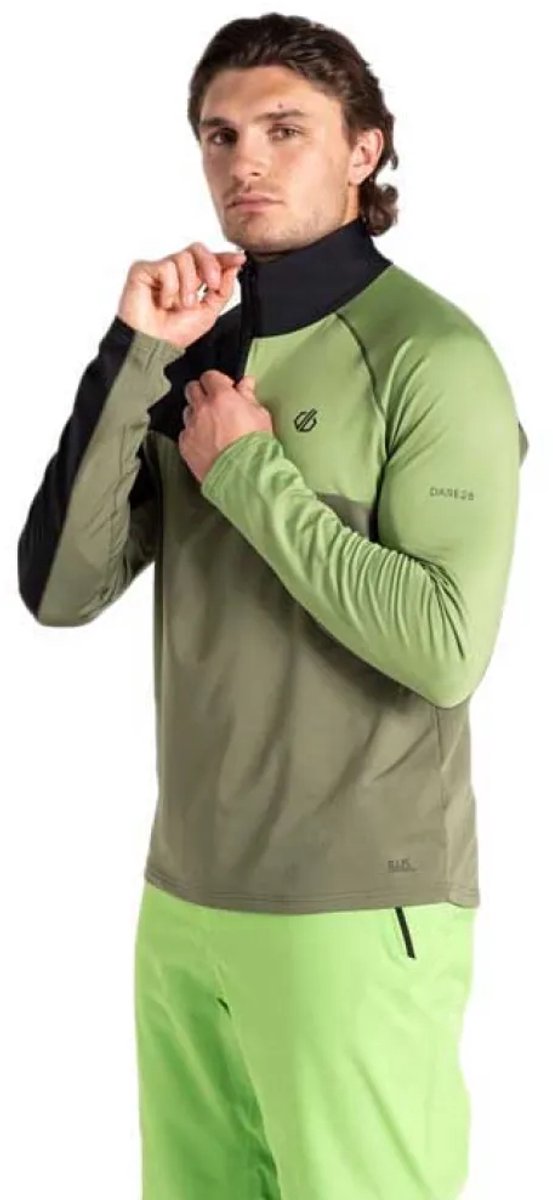 Dare2b Dignify Iii Core Stretch Sweatshirt Met Halve Rits Man Zwart