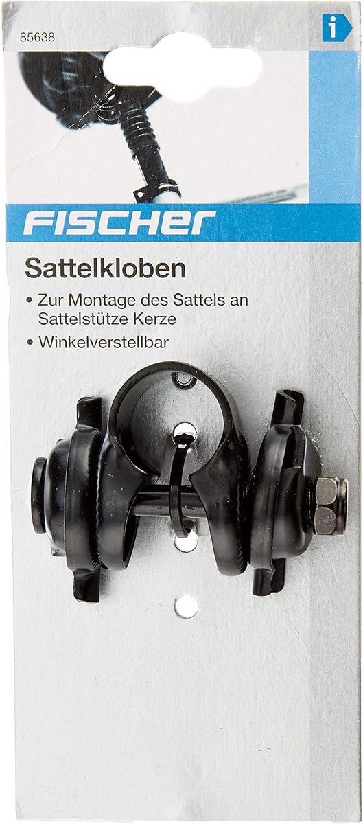 Zadelklem zwart, one size