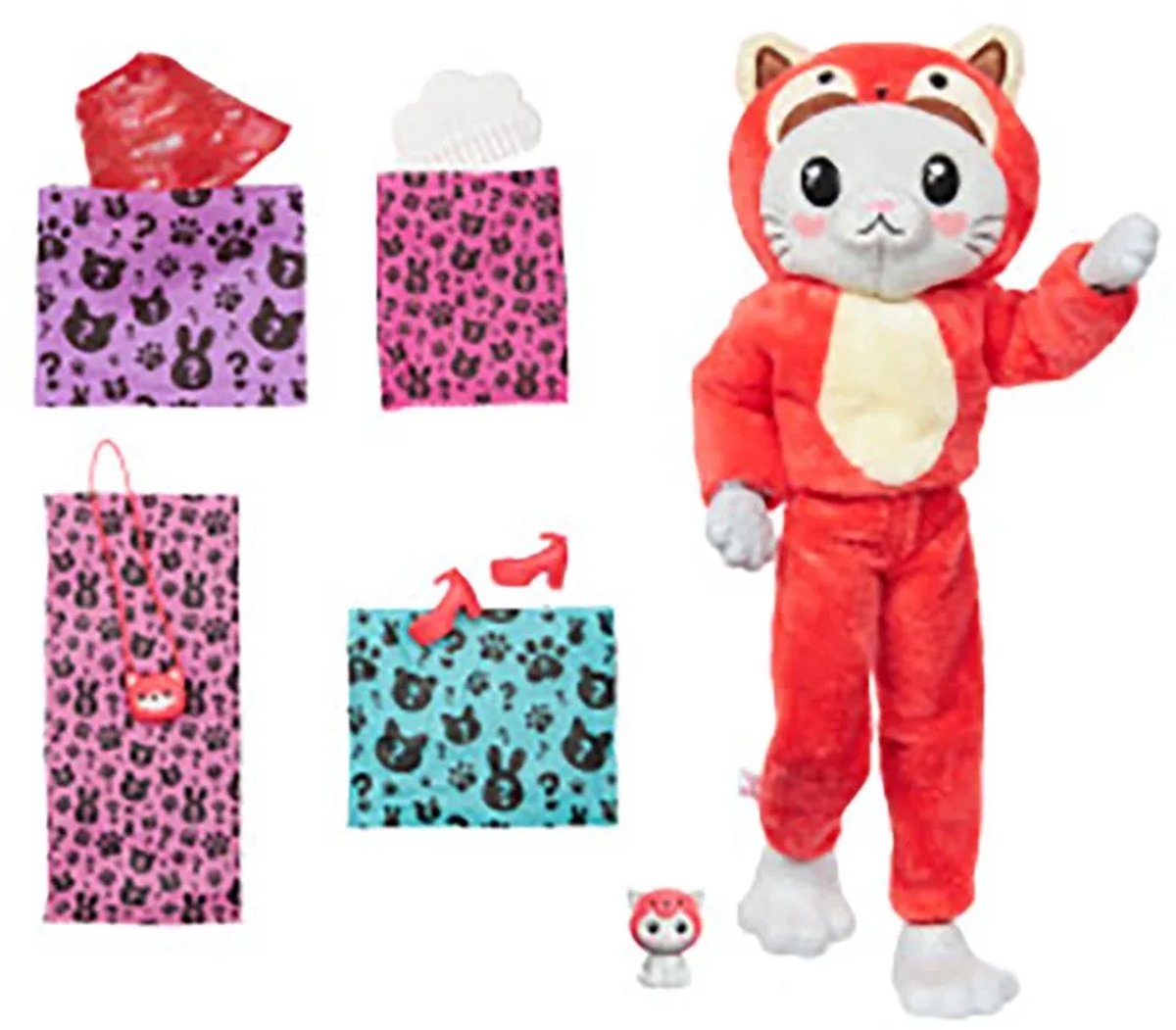 Barbie Cutie Reveal Pop - 30 cm - Kitten Rode Panda - Barbiepop — afbeelding 3