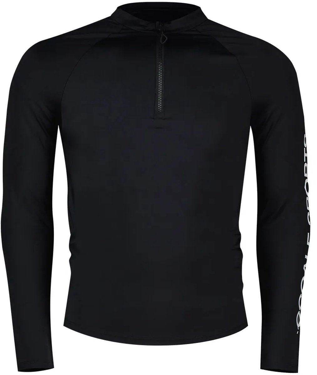 Ecoalf Nusa Rashguard Met Lange Mouwen En Halve Rits Zwart M Man,Vrouw