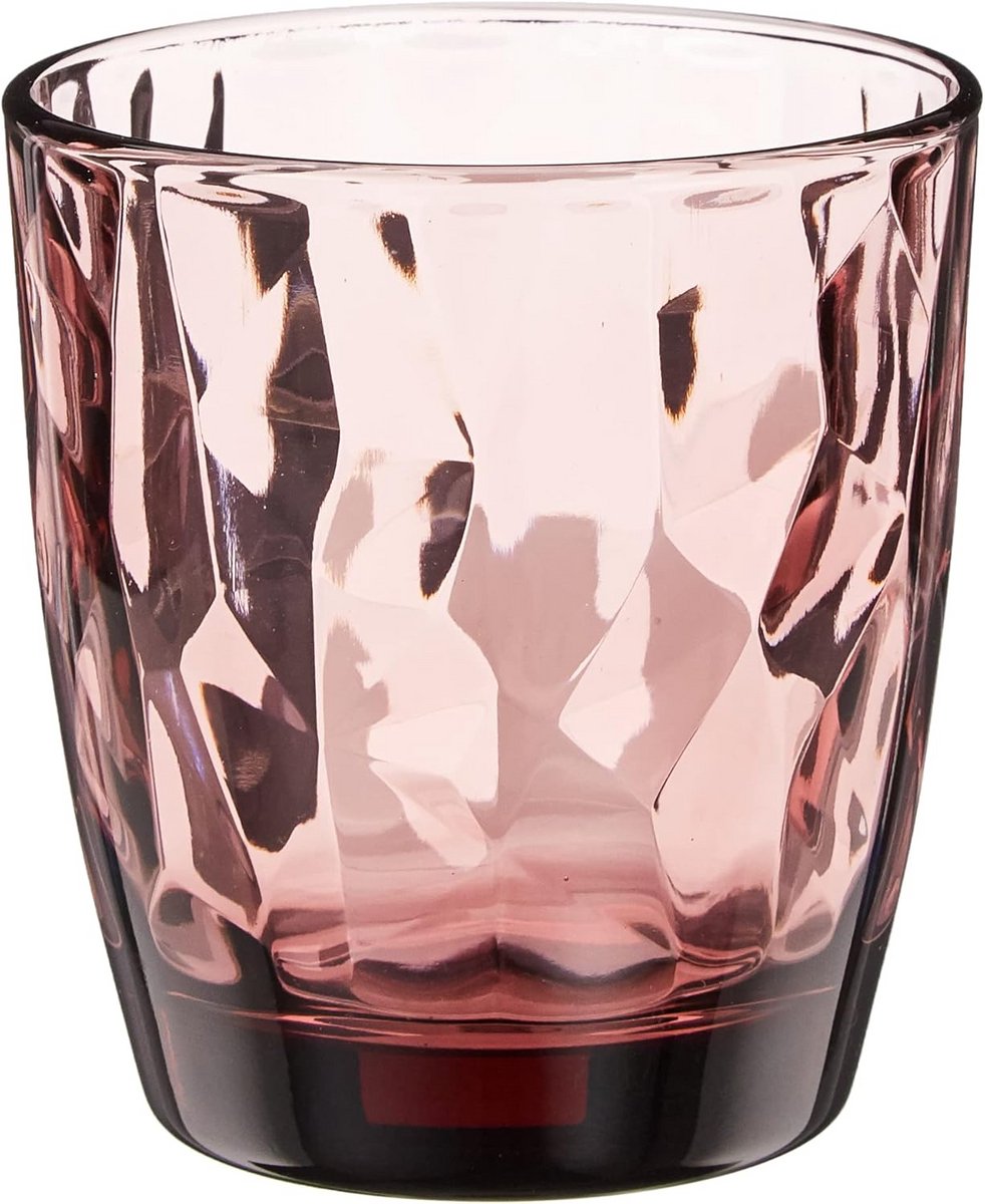 Set van 6 glazen voor tafeldecoratie - Diamond Water Purple 30.5