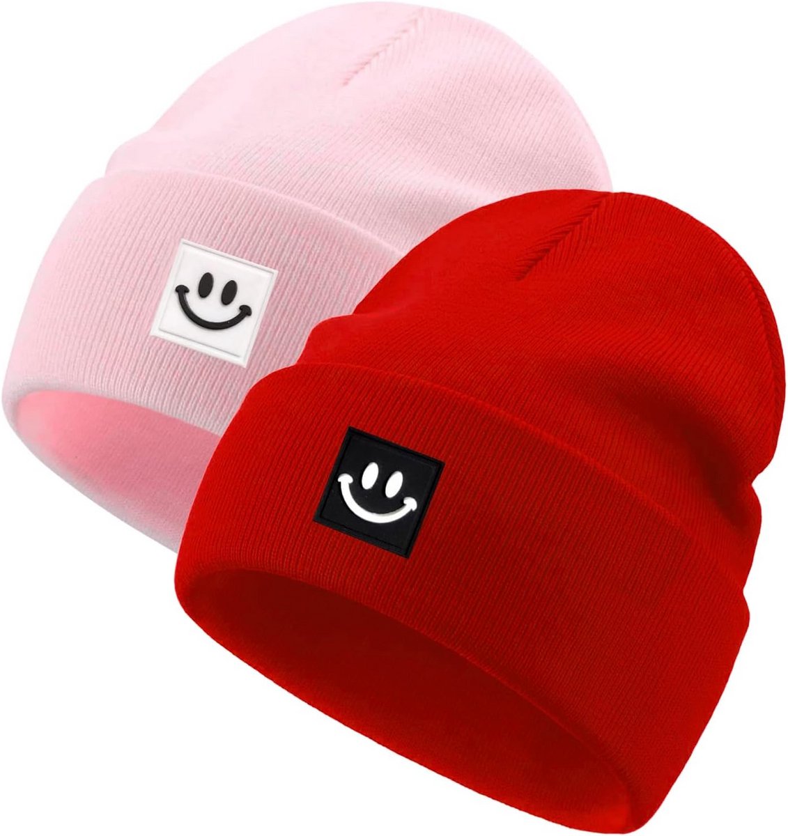 Gebreide Babybeanie voor Meisjes en Jongens, Wintermuts voor Kinderen 0-5 Jaar, Slouch-Beanie, Lichtgewicht