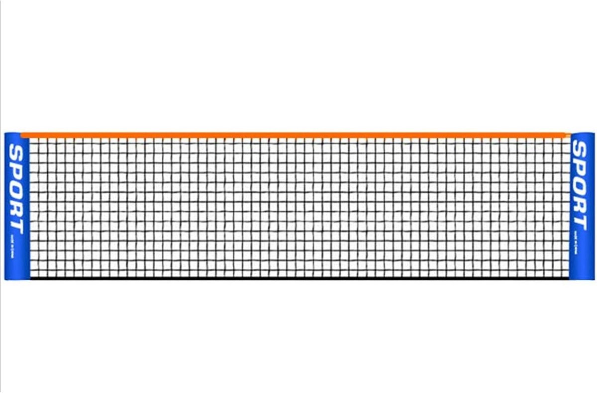 Draagbaar Tennisnet voor Thuistraining en Recreatief Gebruik - Ideaal voor Badminton en Tennis - 3 tot 6 Meter Lengte