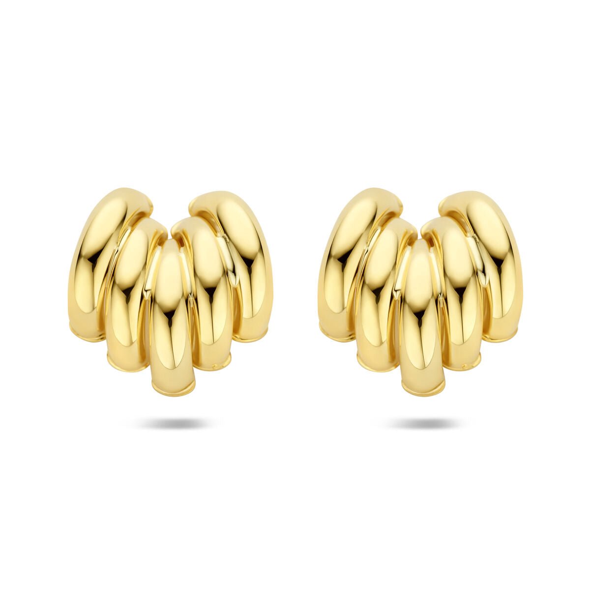 14K Geelgouden stekeroorringen 20 mm - 4035172