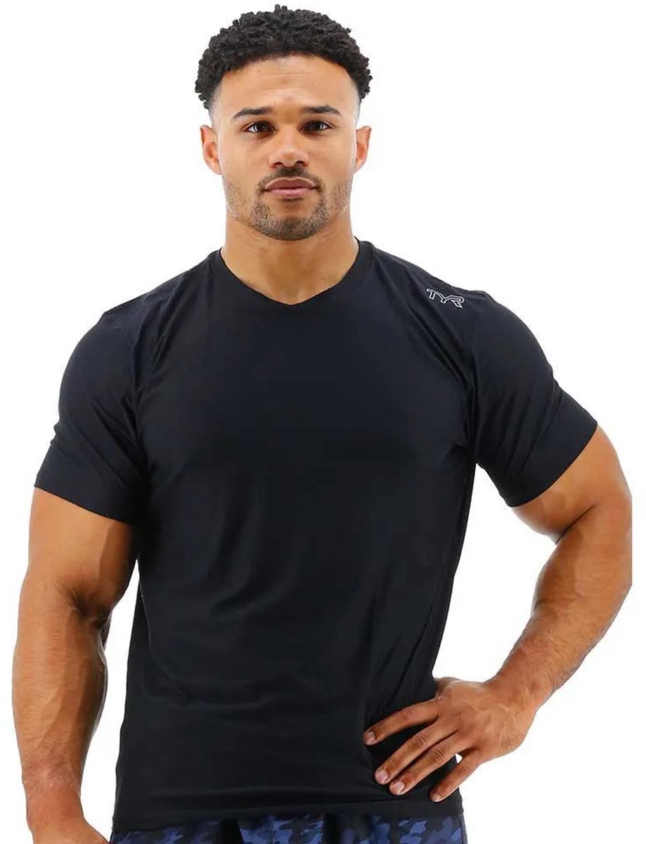 Tyr Airtec T-shirt Met Korte Mouwen Zwart XL Man