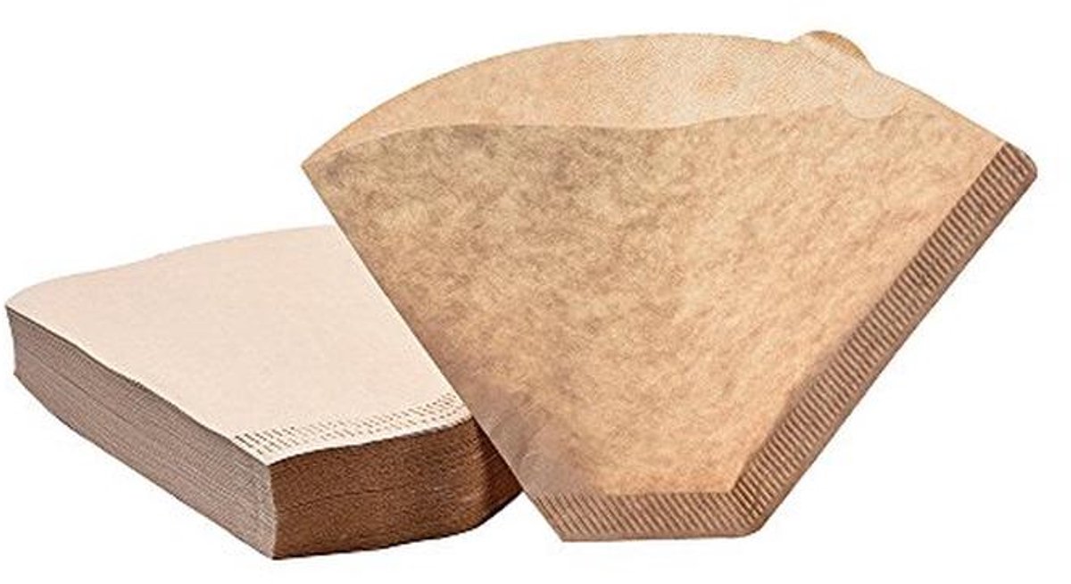 100 Stuks Ongebleekte Universele Koffiefilterpapier voor Koffiefiltermachines