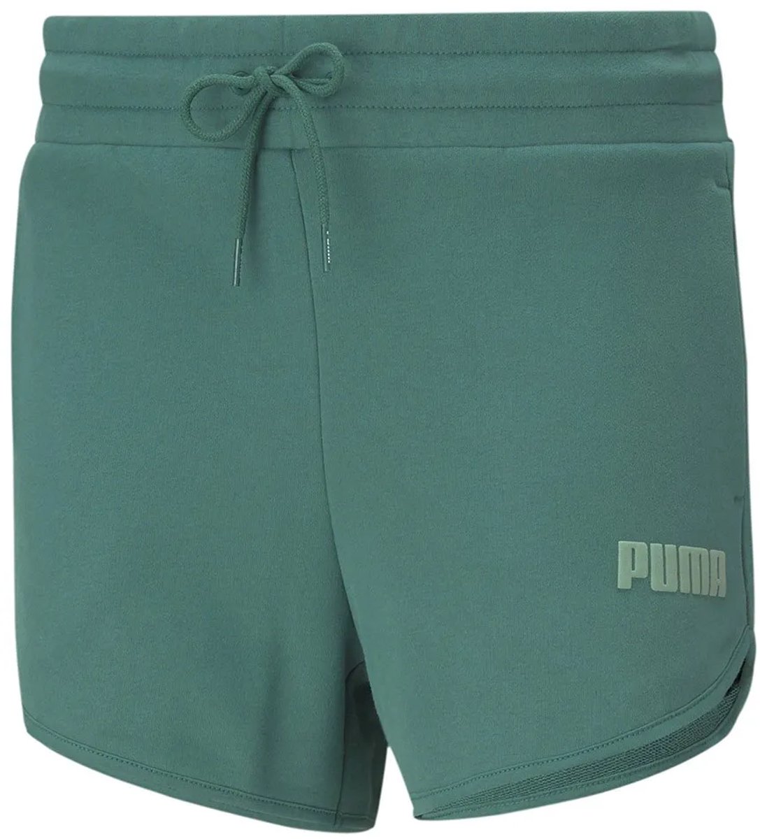 Puma Modern Basics 3´´ High Waist Korte Broek XS Vrouw Blauw