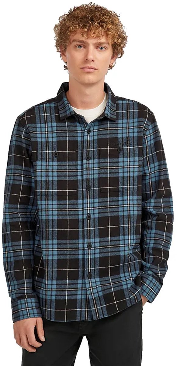 O´neill Must-have Flannel Overhemd Met Lange Mouwen S Man Blauw
