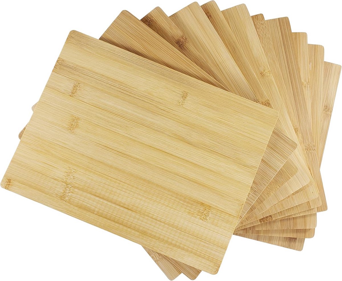 Bamboe Snijplank zonder Handgreep (Set van 12)