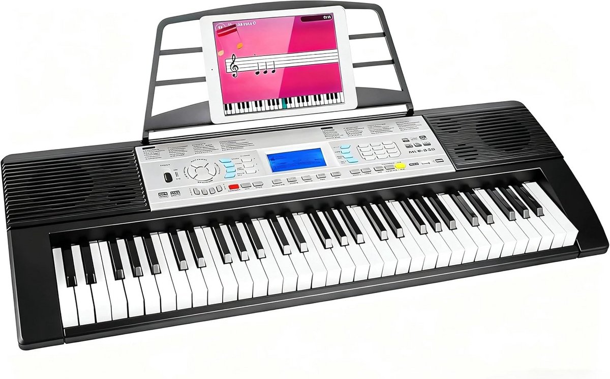 Elektronisch pianotoetsenbord 61 toetsen – digitale piano voor beginners en professionals met opnamefunctie en muziekstandaard