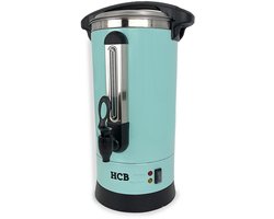 HCB® - Professionele Horeca Percolator - 8,7 liter - 55 kopjes - 230V - RVS / INOX Perculator - Elektrisch koffiezetapparaat - Volautomatische koffiemachine - 25x30x50.5 cm (DxBxH) - 2.70 kg - 1358
